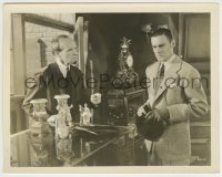 1s574 MAD LOVE 8x10.25 still '35 close up of Colin Clive looking worried in cool store!