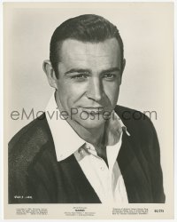 1s599 MARNIE 8x10.25 still '64 great head & shoulders portrait of Sean Connery, Alfred Hitchcock!