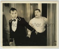 1s602 MARRIAGE HUMOR 8.25x10 still '33 Harry Langdon pulls worried Vernon Dent by his belt!