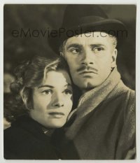 1s739 REBECCA 4.75x5.5 still R45 Alfred Hitchcock, great c/u of Laurence Olivier & Joan Fontaine!