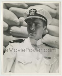 1s749 RICHARD NEY 8x10 key book still '44 portrait in Navy uniform after he married Greer Garson!
