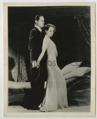 1s753 RIPTIDE 8x10 still '34 best portrait of Robert Montgomery & sexy Norma Shearer by Hurrell!