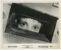 1s895 TIGER BAY 8.25x10 still '60 cool c/u of scared young Hayley Mills peeking through mail slot!