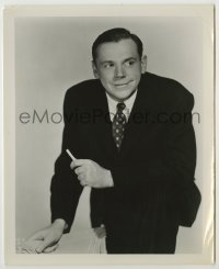 1s909 TOM EWELL 8.25x10 still '50s great smiling close up in suit & tie with cigarette in hand!
