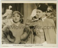 1s911 TONIGHT IS OURS 8x10 still '33 Prince Paul Cavanagh salutes Claudette Colbert wearing fur!