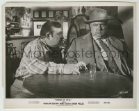 1s916 TOUCH OF EVIL 8x10.25 still '58 c/u of Orson Welles & Akim Tamiroff drinking in bar!