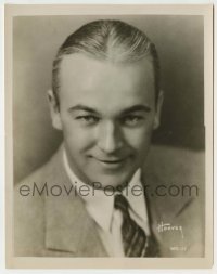 1s968 WILLIAM BOYD 8x10.25 still '30s super young portrait wearing suit & tie by Hoover!