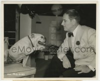 1s648 MY LIFE WITH CAROLINE candid 8.25x10 still '41 bull terrier dog shows tricks to Ronald Colman!