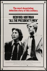 1t030 ALL THE PRESIDENT'S MEN int'l 1sh '76 Hoffman & Robert Redford as Woodward & Bernstein!