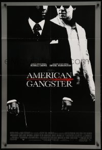 1t040 AMERICAN GANGSTER int'l DS 1sh '07 Denzel Washington, Russell Crowe, Ridley Scott directed!