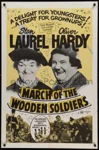 1t061 BABES IN TOYLAND 1sh R70s Laurel & Hardy, March of the Wooden Soldiers!