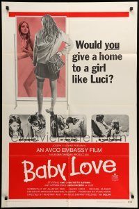1t062 BABY LOVE 1sh '69 would you give a home to a girl like Luci, a BAD girl!