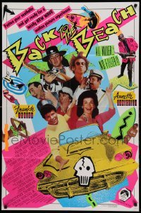 1t065 BACK TO THE BEACH int'l 1sh '87 Avalon & Funicello w/Pee-Wee Herman, Stevie Ray Vaughan!