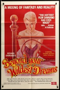 1t104 BEYOND YOUR WILDEST DREAMS 25x38 1sh '81 a mixing of fantasy & reality, sexy art!
