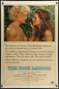 1t123 BLUE LAGOON int'l 1sh '80 sexy young Brooke Shields & Christopher Atkins!