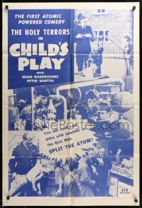 1t170 CHILD'S PLAY 1sh '57 Mona Washbourne, the Quiz Kids split the atom!