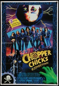1t172 CHOPPER CHICKS IN ZOMBIETOWN 1sh '89 Amazons w/guns, whips, chains & rock 'n' roll!