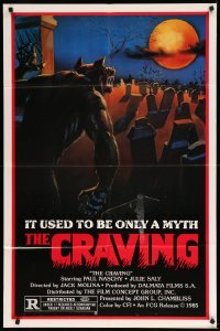 1t197 CRAVING 1sh '85 it used to be only a myth, cool art of werewolf in graveyard!