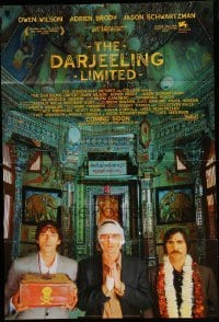 1t208 DARJEELING LIMITED style A int'l advance DS 1sh '07 Wes Anderson,Owen Wilson,Brody,Schwartzman