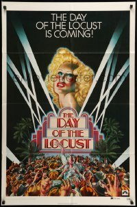 1t212 DAY OF THE LOCUST teaser 1sh '75 Schlesinger's version of West's novel, David Edward Byrd art