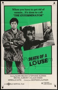 1t216 DEATH OF A LOUSE 1sh '78 Klaus Kinski, great images of Alain Delon with guns!
