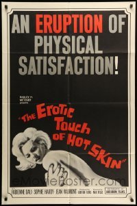 1t269 EROTIC TOUCH OF HOT SKIN 1sh '66 Radley Metzger, Fabienne Dali, Sophie Hardy, sexy image!