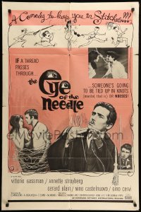 1t279 EYE OF THE NEEDLE 1sh '65 Marcello Andrei's La smania addosso, Lettorp artwork!