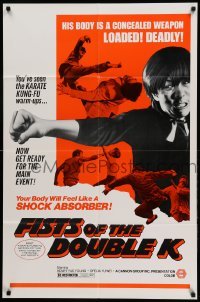 1t301 FISTS OF THE DOUBLE K 1sh '73 Jimmy L. Pascual's Chu Ba, cool kung fu images!