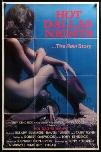 1t394 HOT DALLAS NIGHTS 25x38 1sh '81 a sexy spoof of the popular TV series, the real story!