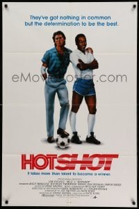 1t408 HOTSHOT int'l 1sh '86 soccer football, great art of Jim Youngs & Pele!