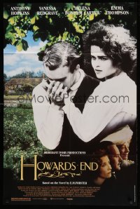 1t419 HOWARDS END 1sh '92 Helena Bonham Carter is pursued, Ivory/Merchant/Jhabvala