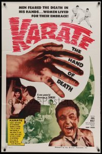 1t451 KARATE THE HAND OF DEATH 1sh '61 men feared the death in his hands, martial arts, wild!