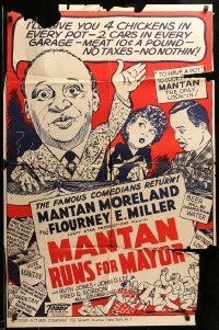 1t516 MANTAN RUNS FOR MAYOR 1sh '46 politician Moreland promises Miller 4 chickens in every pot!