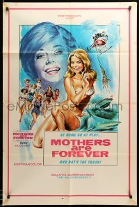 1t552 MOTHERS ARE FOREVER 1sh '73 great artwork of sexy half-naked woman!