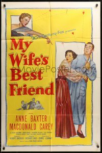 1t567 MY WIFE'S BEST FRIEND 1sh '52 Macdonald Carey, Catherine McLeod & Anne Baxter!