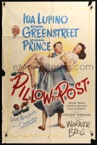 1t630 PILLOW TO POST 1sh '45 William Prince, Ida Lupino, plus Louis Armstrong playing his trumpet!