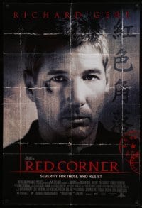 1t671 RED CORNER 1sh '97 Richard Gere is an innocent man imprisoned by a ruthless system!