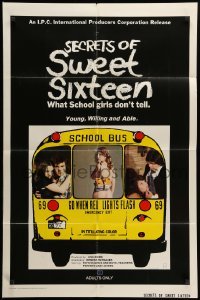 1t714 SECRETS OF SWEET SIXTEEN 1sh '74 what young, willing and able school girls don't tell!