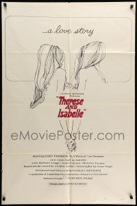 1t860 THERESE & ISABELLE 1sh '68 Radley Metzger, lesbian Essy Persson & Anna Gael!