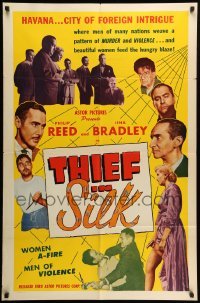 1t862 THIEF IN SILK 1sh '53 city of intrigue where men weave a pattern of murder & violence!