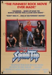 1t866 THIS IS SPINAL TAP 1sh '84 Rob Reiner rock & roll cult classic, great band portrait!