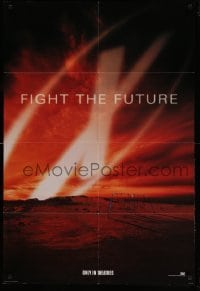 1t988 X-FILES style C int'l teaser DS 1sh '98 David Duchovny, Gillian Anderson, red image!