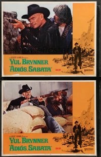 1w811 ADIOS SABATA 2 LCs '71 Yul Brynner aims to kill, and his gun does the rest, spaghetti western