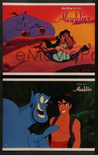 1w028 ALADDIN 8 LCs '92 classic Disney Arabian cartoon, great images of Prince Ali & Jasmine!
