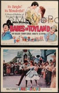 1w050 BABES IN TOYLAND 8 LCs '61 Walt Disney, Ray Bolger, Tommy Sands, Annette, musical!