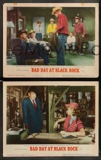 1w532 BAD DAY AT BLACK ROCK 6 LCs '55 Spencer Tracy, Robert Ryan & John Ericson!