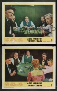 1w062 BIG HAND FOR THE LITTLE LADY 8 LCs '66 Henry Fonda, Joanne Woodward, wildest poker game!