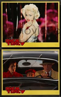 1w003 DICK TRACY 12 LCs '90 Warren Beatty, sexiest Madonna, Al Pacino, Roller Coaster Rabbit!