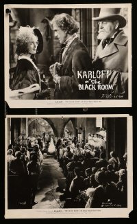 1x929 BLACK ROOM 2 8x10 stills '35 great images of creepy Boris Karloff, Marian Marsh, more!