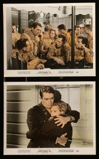 1x172 CAPTAIN NEWMAN, M.D. 2 color 8x10 stills '64 great images of Gregory Peck & Angie Dickinson!